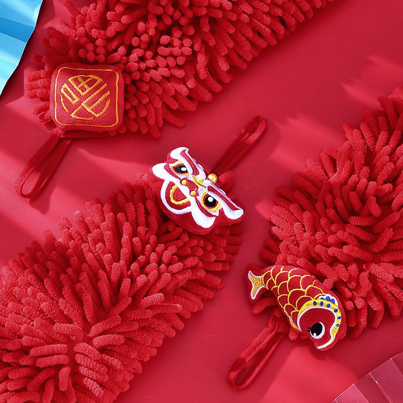 Prosop de mână cu uscare rapidă, cu animale din desene animate, prosop de bucătărie, baie, șervețel absorbant, prosop de pluș pentru agățat de mână