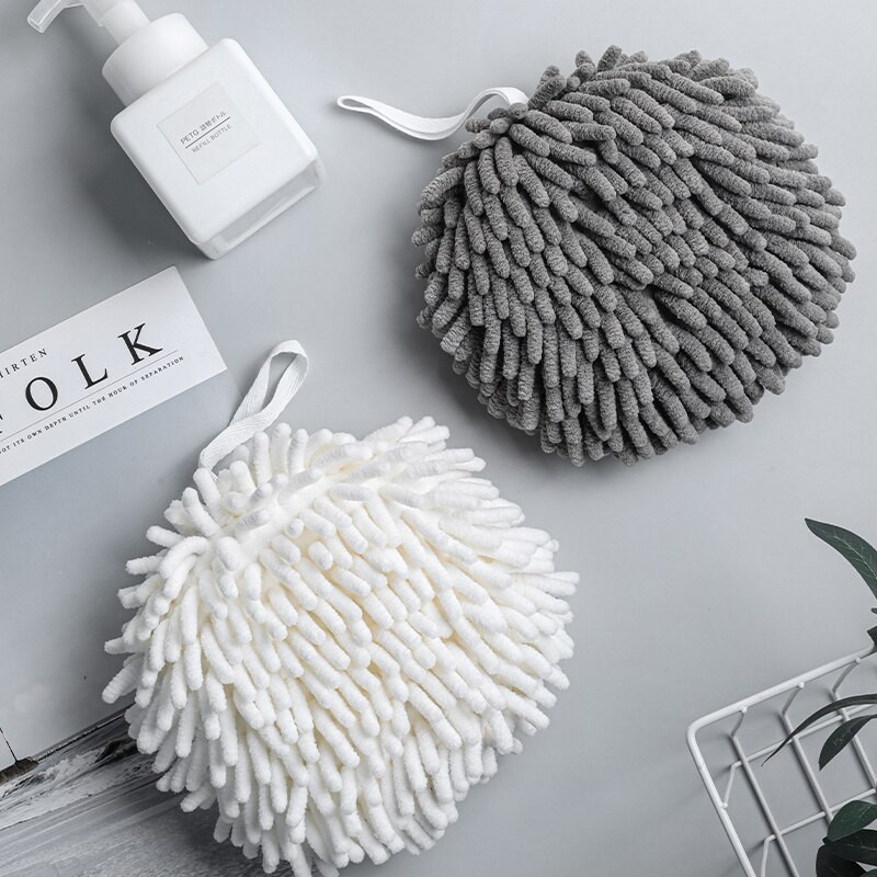 Απορροφητική πετσέτα χεριών σενίλ για καθαρισμό κουζίνας Πετσέτα καθαρισμού με κρεμαστή σφαίρα καθαρισμού με σχοινί Χρήσιμα πράγματα για το σπίτι