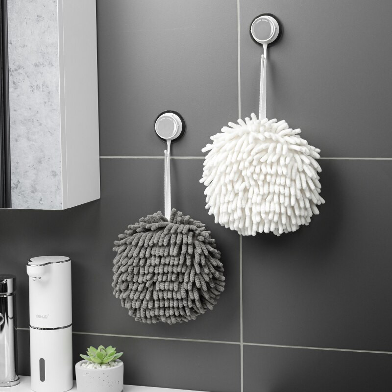 Απορροφητική πετσέτα χεριών σενίλ για καθαρισμό κουζίνας Πετσέτα καθαρισμού με κρεμαστή σφαίρα καθαρισμού με σχοινί Χρήσιμα πράγματα για το σπίτι