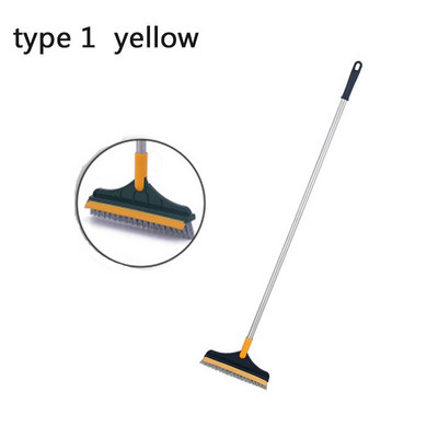 Reguleeritav 2-ühes põrandahari roostevabast metallist pika käepidemega puhasti Eemaldatav jäikade harjastega plaatide puhastuspilu surnud nurk