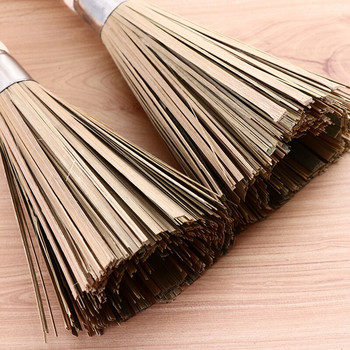 Βούρτσα 25 εκ. Bamboo Wok Μεγάλη βούρτσα για γλάστρα Βούρτσα καθαρισμού κουζίνας Βούρτσα καθαρισμού Εστιατόριο Natural Bamboo Brush Προμήθειες ξενοδοχείου