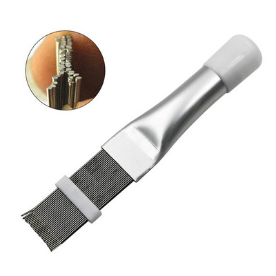1 Pcs Condenser Comb Stainless Steel Fin Comb Brush For Air Conditioner Blade Cooling Straightening Cleaning Tool