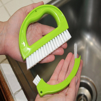 Βούρτσες πλακιδίων Grout Cleaner Joint Scrubber για Καθαρισμό Μπάνιου Κουζίνας Μπάνιου Μπάνιου Πολυλειτουργικές προμήθειες καθαρισμού σπιτιού 4τμχ