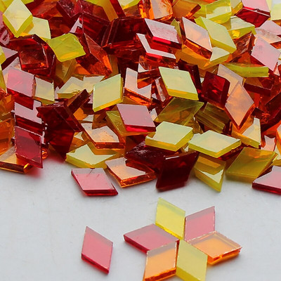 Mozaic din sticlă transparentă, 50 g, piesă de mozaic multicoloră, pietre pentru fabricarea de mozaicuri pentru artizanat, hobby, arte, decorarea peretelui acasă