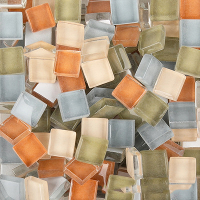 100 g staklenih mozaik pločica, šareni kvadratni materijal od 1 cm za izradu mozaika za djecu/djecu, višebojni opcijski DIY kamenčići za mozaik