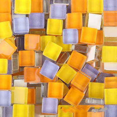 100 g staklenih mozaik pločica, šareni kvadratni materijal od 1 cm za izradu mozaika za djecu/djecu, višebojni opcijski DIY kamenčići za mozaik