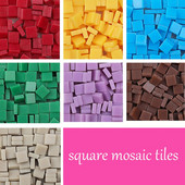 13g Mini 5x5mm Mozaic Placi de mozaic din rășină de culoare solidă Pietre de fabricare a mozaicului pentru artizanat Hobby Arts Decorarea peretelui