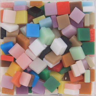 13g Mini 5x5mm Mozaic Placi de mozaic din rășină de culoare solidă Pietre de fabricare a mozaicului pentru artizanat Hobby Arts Decorarea peretelui