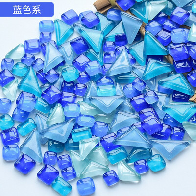 50 vnt. netaisyklingos formos mišraus krištolinio stiklo spalvingi mozaikiniai akmenys, pasidaryk pats, rankų darbo vaikų kūrybinių dekoravimo priedų lipdukas