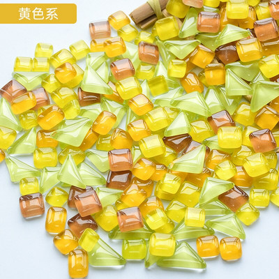 50 vnt. netaisyklingos formos mišraus krištolinio stiklo spalvingi mozaikiniai akmenys, pasidaryk pats, rankų darbo vaikų kūrybinių dekoravimo priedų lipdukas