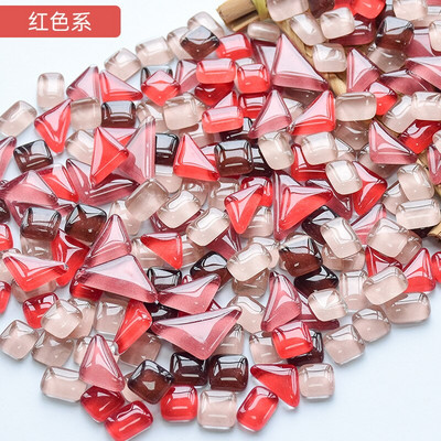 50 vnt. netaisyklingos formos mišraus krištolinio stiklo spalvingi mozaikiniai akmenys, pasidaryk pats, rankų darbo vaikų kūrybinių dekoravimo priedų lipdukas