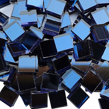 Διαφανές τετράγωνο γυαλί κρυστάλλινο μωσαϊκό πλακάκια για χειροτεχνίες DIY Διαμαντένιο μωσαϊκό πέτρα διακόσμηση Δημιουργικά υλικά κατασκευής μωσαϊκού