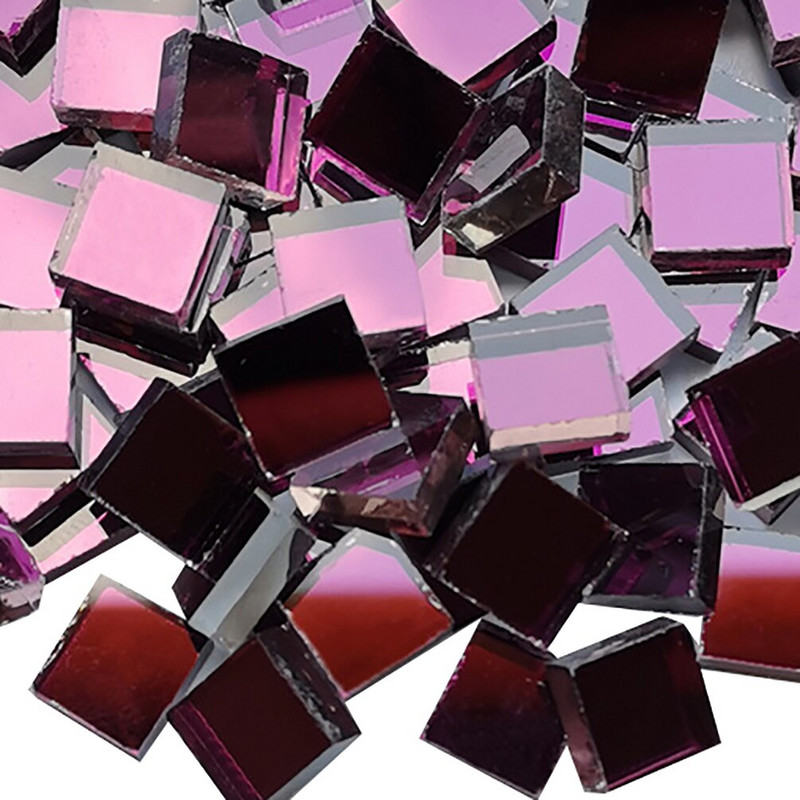 Διαφανές τετράγωνο γυαλί κρυστάλλινο μωσαϊκό πλακάκια για χειροτεχνίες DIY Διαμαντένιο μωσαϊκό πέτρα διακόσμηση Δημιουργικά υλικά κατασκευής μωσαϊκού