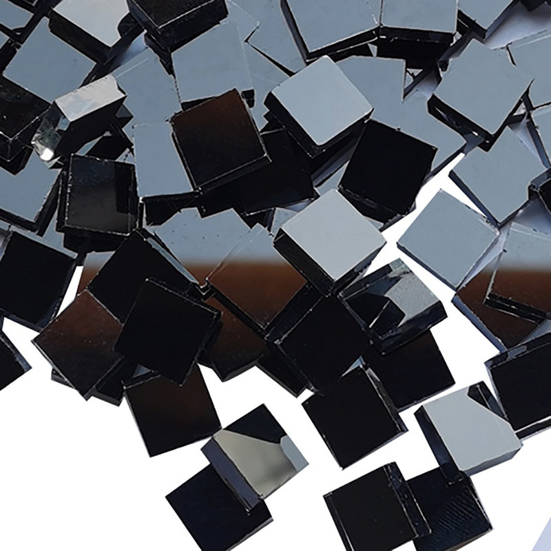 Διαφανές τετράγωνο γυαλί κρυστάλλινο μωσαϊκό πλακάκια για χειροτεχνίες DIY Διαμαντένιο μωσαϊκό πέτρα διακόσμηση Δημιουργικά υλικά κατασκευής μωσαϊκού