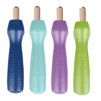 MIUSIE 4 tk puidust käepidemega nõelviltimisriistad villavildi tööriistade komplekt viltimisnõelte tarvikud algajale käsitööna