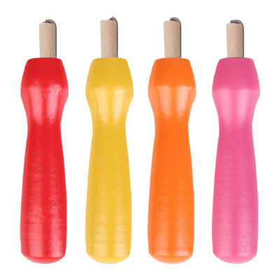 MIUSIE 4 tk puidust käepidemega nõelviltimisriistad villavildi tööriistade komplekt viltimisnõelte tarvikud algajale käsitööna