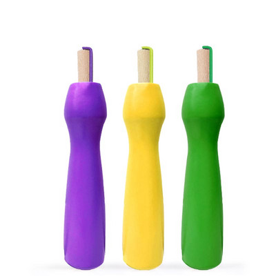 IMZAY Πολύχρωμο ξύλινο χερούλι με βελόνες τσόχας 3 μεγεθών Εργαλεία τσόχας 3 μεγεθών Κιτ εργαλείων τσόχα από μαλλί για αρχάριους