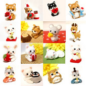 Fenrry Christmas Ζωικό μαλλί τσόχα Υλικό Πακέτο Σετ εκκίνησης βελόνας τσόχα για χειροποίητα παιχνίδια μη τελειωμένα χειροτεχνήματα DIY