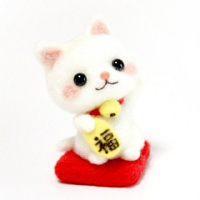 Fenrry Christmas Ζωικό μαλλί τσόχα Υλικό Πακέτο Σετ εκκίνησης βελόνας τσόχα για χειροποίητα παιχνίδια μη τελειωμένα χειροτεχνήματα DIY