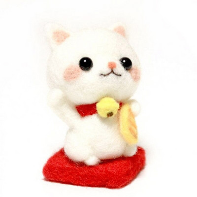 Fenrry Christmas Ζωικό μαλλί τσόχα Υλικό Πακέτο Σετ εκκίνησης βελόνας τσόχα για χειροποίητα παιχνίδια μη τελειωμένα χειροτεχνήματα DIY