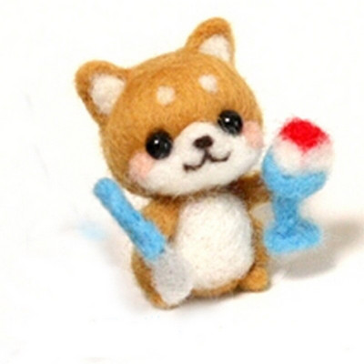 Fenrry Christmas Ζωικό μαλλί τσόχα Υλικό Πακέτο Σετ εκκίνησης βελόνας τσόχα για χειροποίητα παιχνίδια μη τελειωμένα χειροτεχνήματα DIY