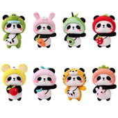 Fenrry Nedovršeni komplet od filca Kolekcija slatkih životinja Panda Doll Vuneni filcani materijali za filcanje DIY Komplet za filcanje iglom