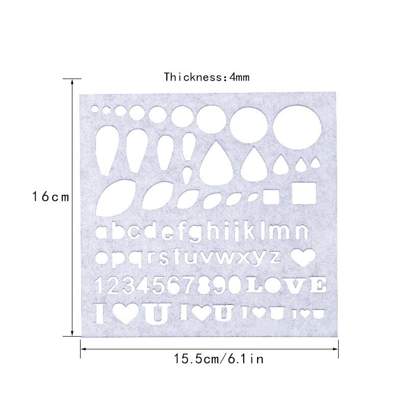 Σετ LMDZ 7/5Pcs Πρότυπο τσόχας βελόνας μαλλί τσόχας DIY Craft stencil απλικέ φόρμα τσόχα φόρμα κιτ μοτίβο προμήθεια Woolcraft