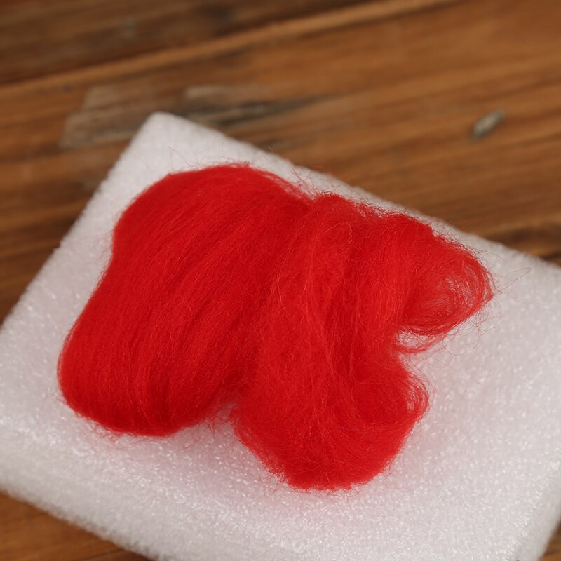 Nonvor 5g Red Serise vilna adatiniam vėlimui Veltinis amatų žaislai vėlimas vilna „pasidaryk pats“ rankų darbo vėlimas adatų amatų medžiagos Priedai