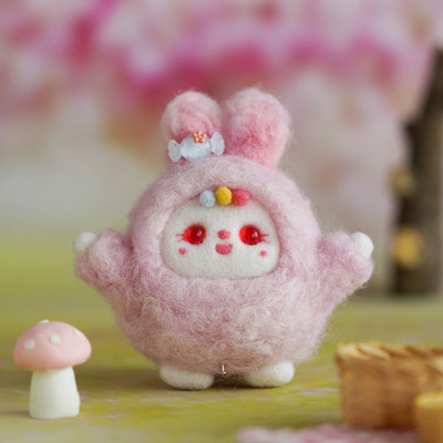 Plišana lutka Diy Poke Zabavni parovi Crtani filmovi od filca od vune Ručno izrađen materijal za parove Paket za rođendanski poklon Ukras Dekoracija Poklon nakit