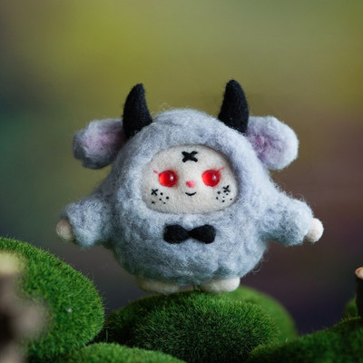 Plišana lutka Diy Poke Zabavni parovi Crtani filmovi od filca od vune Ručno izrađen materijal za parove Paket za rođendanski poklon Ukras Dekoracija Poklon nakit