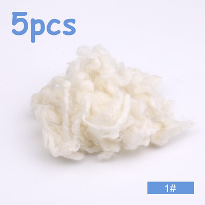 TLKKUE 5 τμχ 10 γρ. Κάθε σγουρή ίνα αλπακά για μάλλινη τσόχα DIY τσόχα βελόνας Roving για κανίς/μπισόν και τσόχα προβάτου για τσόχα
