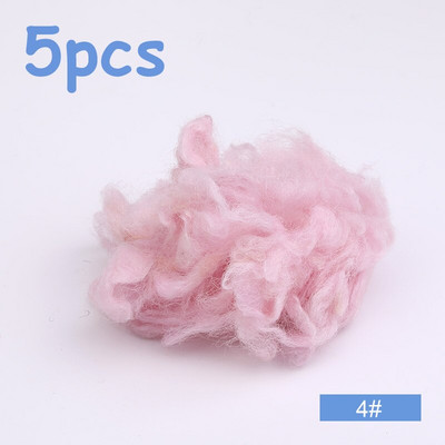 TLKKUE 5 τμχ 10 γρ. Κάθε σγουρή ίνα αλπακά για μάλλινη τσόχα DIY τσόχα βελόνας Roving για κανίς/μπισόν και τσόχα προβάτου για τσόχα