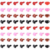 TLKKUE 100/200 τμχ Πλαστικά μάτια ματιών Παιχνίδι Ασφαλείας Μάτια για Γεμιστά Ζώα Κιτ βελόνας με τσόχα μάτια για κατασκευή κούκλων DIY