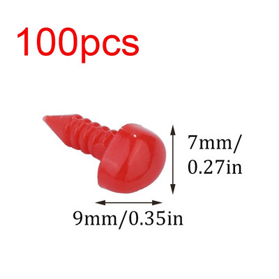 TLKKUE 100/200 τμχ Πλαστικά μάτια ματιών Παιχνίδι Ασφαλείας Μάτια για Γεμιστά Ζώα Κιτ βελόνας με τσόχα μάτια για κατασκευή κούκλων DIY