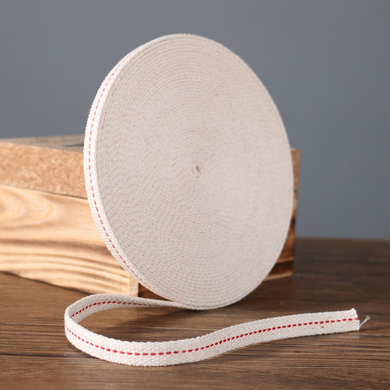 1M punutud puuvillane lambi tahk, küünal petrooleum puuvillaõli südamik DIY klaasõlilampide jaoks Materjal Lameda lambi tahiga tarvikud