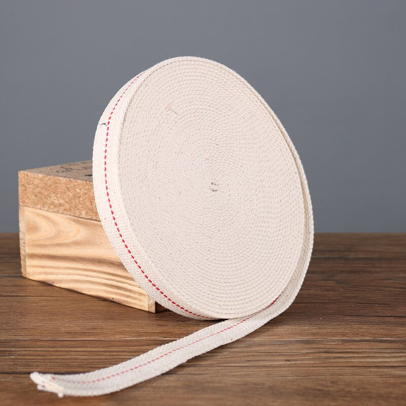 1M punutud puuvillane lambi tahk, küünal petrooleum puuvillaõli südamik DIY klaasõlilampide jaoks Materjal Lameda lambi tahiga tarvikud