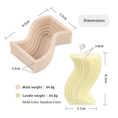 Κερί 14cm Rainbow Arch Καλούπι σιλικόνης DIY Rainbow Bridge Geometry Candle Making Saap Resin Plaster Mold Art Craft Διακόσμηση σπιτιού