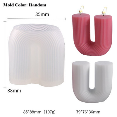 Κερί 14cm Rainbow Arch Καλούπι σιλικόνης DIY Rainbow Bridge Geometry Candle Making Saap Resin Plaster Mold Art Craft Διακόσμηση σπιτιού