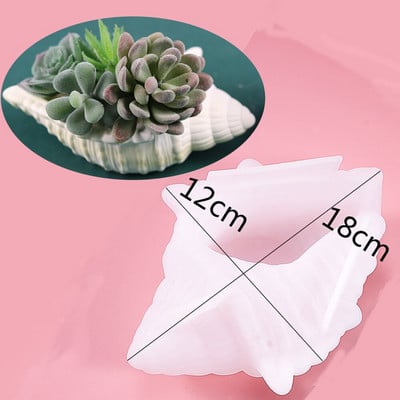 Conch küünlapurgi silikoonvormid isetegemise jaoks käsitsi valmistatud kipstsemendi süstimisvormide jaoks kodukaunistamise käsitöö, lõhnava vahakarbi valmistamine