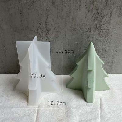 Božićno drvce Silikonski kalupi za DIY ručno rađeni kalup za mirisne svijeće od aroma gipsa Božićni ukrasi Rukotvorine za uređenje doma