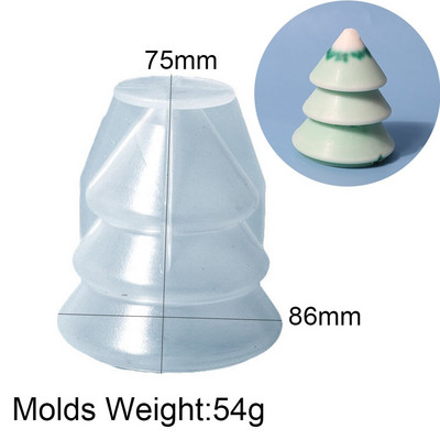Božićno drvce Silikonski kalupi za DIY ručno rađeni kalup za mirisne svijeće od aroma gipsa Božićni ukrasi Rukotvorine za uređenje doma