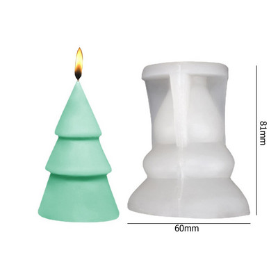 Božićno drvce Silikonski kalupi za DIY ručno rađeni kalup za mirisne svijeće od aroma gipsa Božićni ukrasi Rukotvorine za uređenje doma