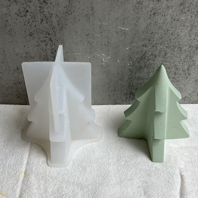 Božićno drvce Silikonski kalupi za DIY ručno rađeni kalup za mirisne svijeće od aroma gipsa Božićni ukrasi Rukotvorine za uređenje doma