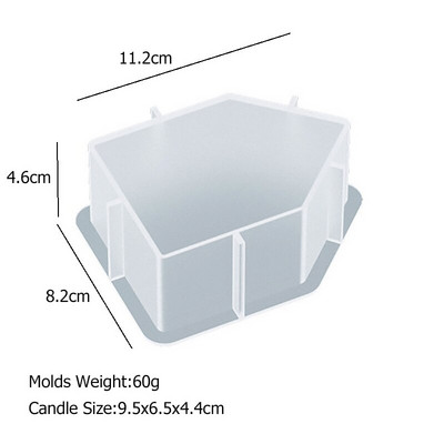 Αρωματικό κερί σε σχήμα U σε σχήμα U Μοντέλα σιλικόνης με αρωματικό κερί Άρωμα DIY Κεριά Γέφυρα ουράνιου τόξου Προμήθειες Κατασκευής Χειροτεχνίας διακόσμησης σπιτιού