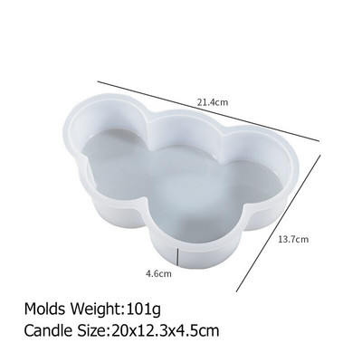 Αρωματικό κερί σε σχήμα U σε σχήμα U Μοντέλα σιλικόνης με αρωματικό κερί Άρωμα DIY Κεριά Γέφυρα ουράνιου τόξου Προμήθειες Κατασκευής Χειροτεχνίας διακόσμησης σπιτιού
