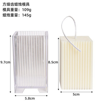 Εύκολη φόρμα ακρυλικών κεριών Μεγάλη ριγέ κολωνική κωνική φόρμα κυλίνδρου Διακόσμηση σπιτιού Στολίδια παρεκκλησιών γάμου DIY Δώρα