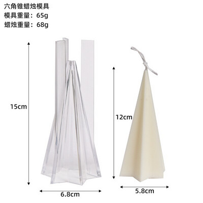 Εύκολη φόρμα ακρυλικών κεριών Μεγάλη ριγέ κολωνική κωνική φόρμα κυλίνδρου Διακόσμηση σπιτιού Στολίδια παρεκκλησιών γάμου DIY Δώρα