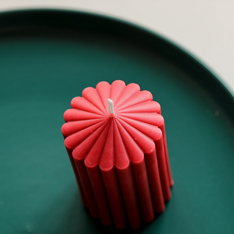 Εύκολη φόρμα ακρυλικών κεριών Μεγάλη ριγέ κολωνική κωνική φόρμα κυλίνδρου Διακόσμηση σπιτιού Στολίδια παρεκκλησιών γάμου DIY Δώρα