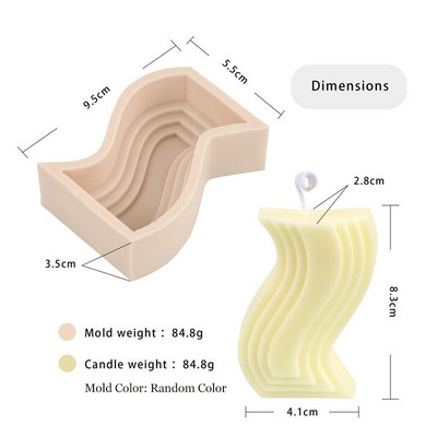 Δημιουργικό καλούπι κεριών σιλικόνης πόρτας αψίδας DIY σε σχήμα U Rainbow Bridge γύψος εποξειδική ρητίνη Κεριά κατασκευής προμήθειες Διακόσμηση σπιτιού