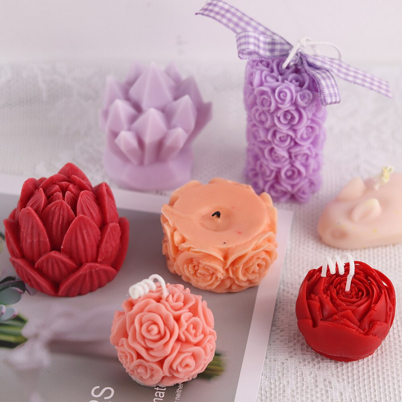 DIY suur pojeng, lilleküünal, silikoonvorm